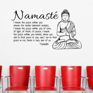 Namaste - Buddhist Wall Decor Quote