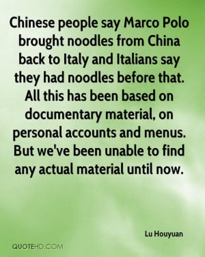 noodles from China back to Italy and Italians say they had noodles ...