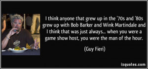 think anyone that grew up in the '70s and '80s grew up with Bob ...