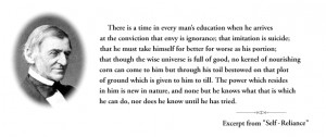 Quotes: Ralph Waldo Emerson (hero!)