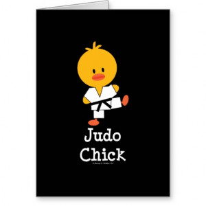 Judo Chick Greeting Cards