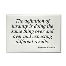 Benjamin Franklin quote 139 Rectangle Magnet for