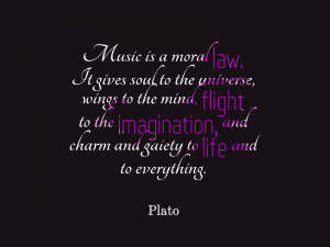 ... imagination, and charm and gaiety to life and everything” – Plato