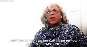 ... , funny, glasses, hilarious, ho, lipstick, madea, old, scared, woman