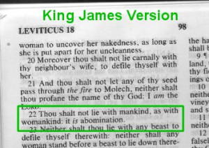 Leviticus 18:22 - homosexuality