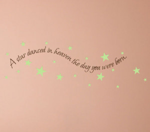 Star Danced In Heaven Wall Decal