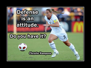 Soccer Motivation Poster Christie Rampone Photo Quote Wall Art Print ...