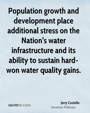 ... and its ability to sustain hard-won water quality gains