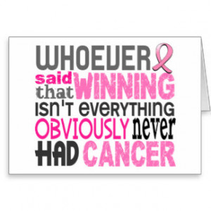Whoever Said Breast Cancer Stationery Note Card
