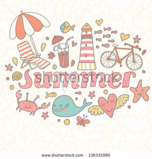 Cute Summer Backgrounds Summer Concept Background in
