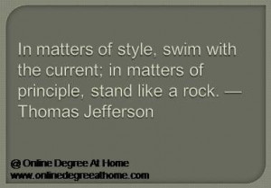 Educational leadership quotes. In matters of style, swim with the ...