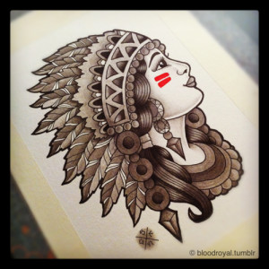 ... of traditional tattoo indian native american girl woman wallpaper