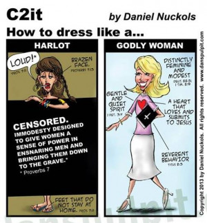 ... and compares the “Harlot” to the “Godly Woman.” Have a look