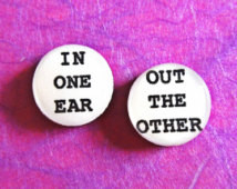 Quote Earrings 
