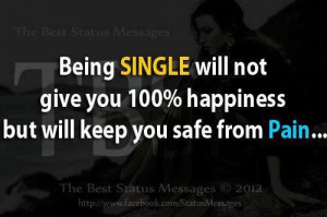 Being single ...