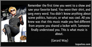 Remember the first time you went to a show and saw your favorite band ...