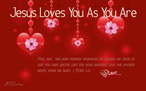 Christian Valentine's Day Greetings and Wallpaper