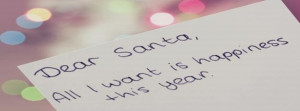 Christmas Happiness Quotes Santa This Facebook Covers