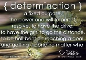 ... hell-bent on reaching a goal, and getting it done no matter what