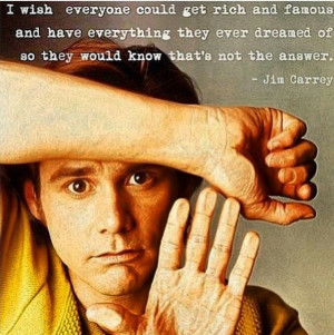jim carrey. Not the answer to happiness. 