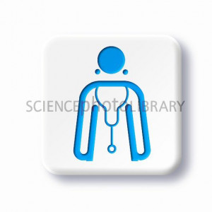 Female doctor symbol, artwork