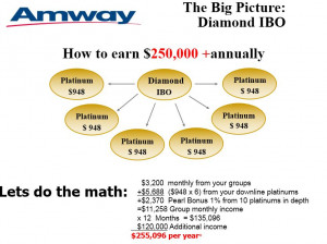 ... the Amway business plan, to see how they can really prosper from it