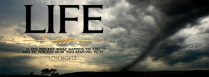 Facebook Cover Of Lou Holtz Life Quote.