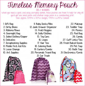 ... Memories Pouch, Lisa Thirty, Endless, Timeless Memories, Sell Thirty