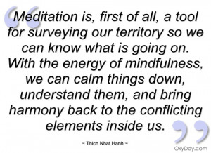 meditation is thich nhat hanh