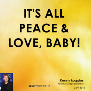 It's all peace & love, baby!