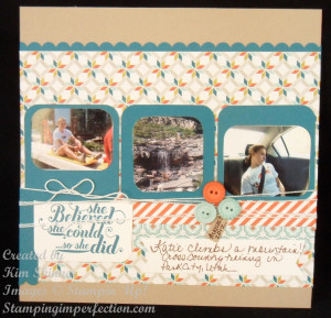Stampin Scrapbook Pages Made From Sketch Stamping