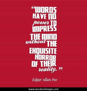 Edgar allan poe famous quotes
