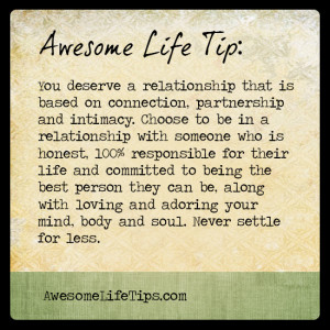 Tip: Choose to be in a relationship with someone committed to being ...