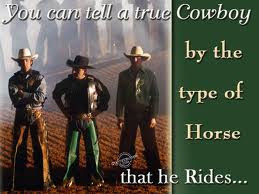Cow Boy By The Type Of Horse…..