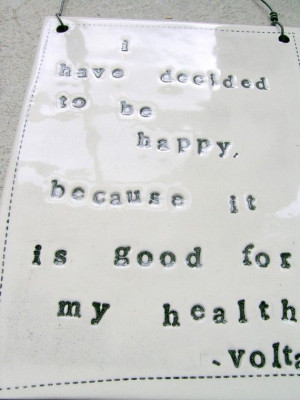 Voltaire Quote Plaque