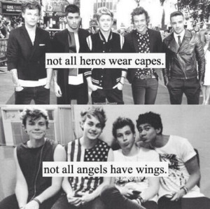 5SOS and 1D: Capes and Angels