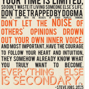 Steve jobs inspiring quote RIP