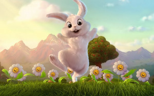 Easter bunny wallpaper