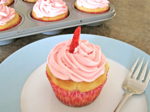 Strawberry Cupcakes With