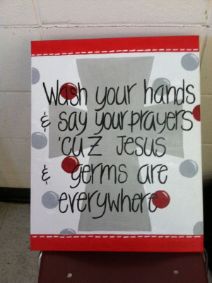 Jesus and germs quote by chancefletcher on Etsy, $25.00