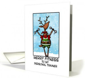 merry fitness - to my personal trainer | Greeting Card Universe by ...