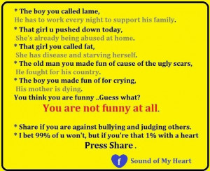 Against bullying