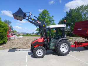 Same Solaris 55 met cabine en front ladder mini tracktors