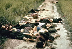 Dead bodies of civilians, including children, after the US massacre at ...