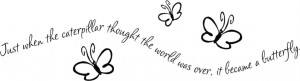 ... -Butterfly-Vinyl-Decal-Stickers-Wall-Lettering-Quote-Words-Kids-Room