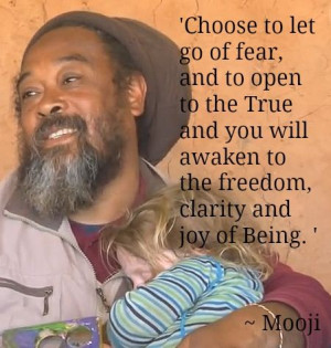 This young girl came to Mooji and fell asleep in his arms during ...
