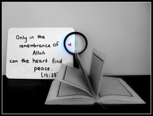 Only in the remembrance of Allaah can the heart find peace.