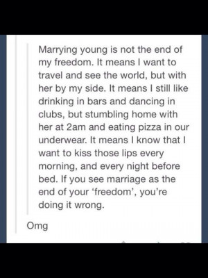 Marrying Young.
