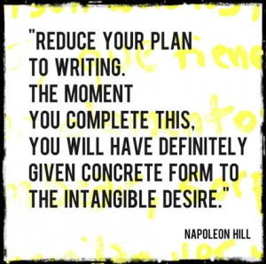 Get it down on paper today. #napoleonhill #quotes #quote #picturequote ...