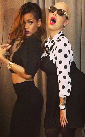 Rihanna and Amber Rose Pose for Sassy Backstage Instagram Shoot